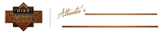 The hardwood experts logo on a black background.