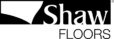 Shaw floors logo on a white background.