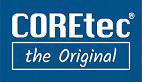 Coretec the original logo on a blue background.