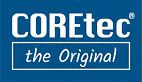 Coretec the original logo on a blue background.