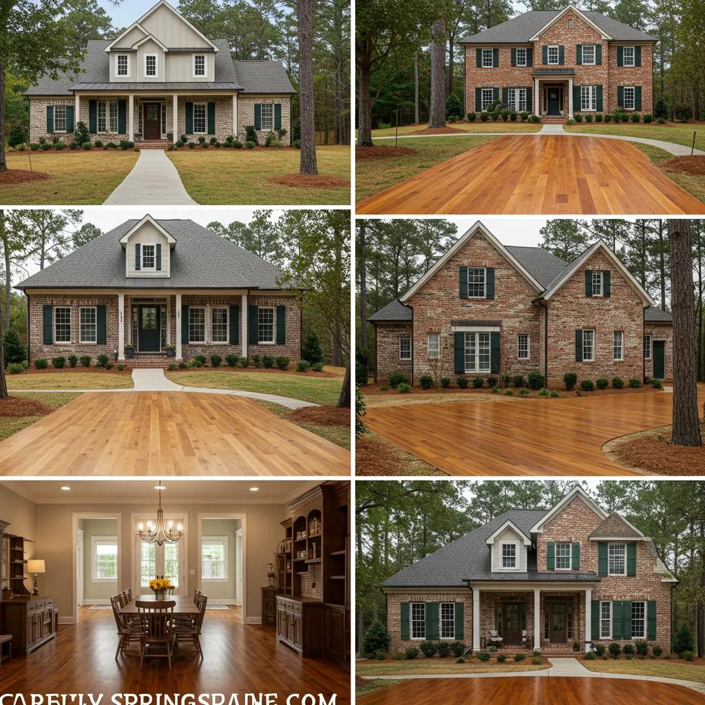 How to Choose the Best Stain Color for Hardwood Floors in Holly Springs 1 A visual guide showing how different hardwood floor stain colors complement various architectural styles found in Holly Springs homes