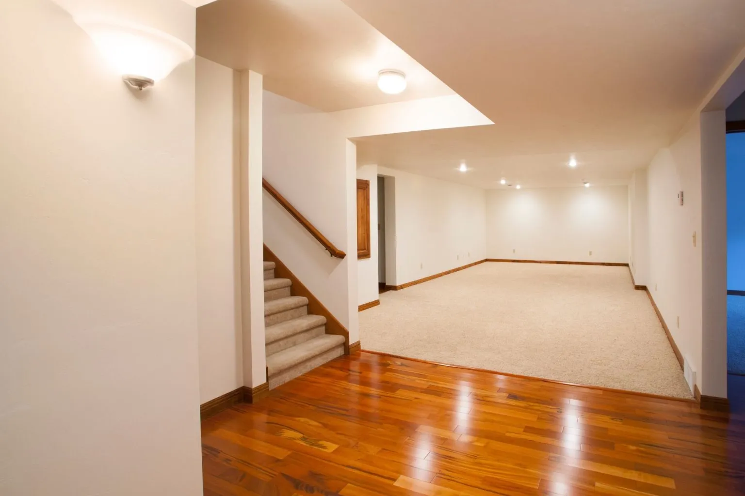 Close-up of various hypoallergenic flooring materials including cork, bamboo, and linoleum